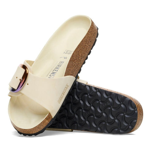 Madrid Big Buckle Nubuck Leather - Birkenstock - Ecru
